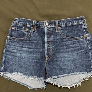 Levi's Dark Blue Jean Shorts